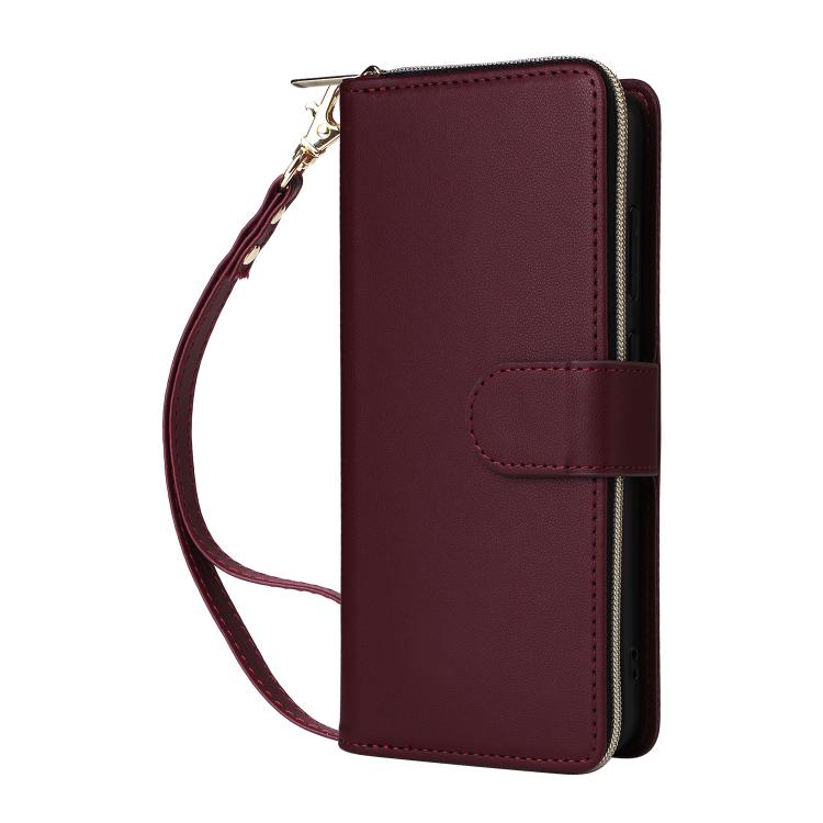 For Samsung Galaxy A56 Nine-card Slots Zipper Wallet Bag Leather Phone Case