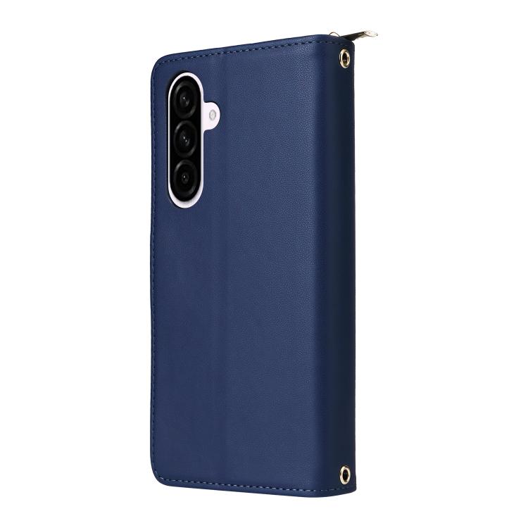 For Samsung Galaxy A56 Nine-card Slots Zipper Wallet Bag Leather Phone Case