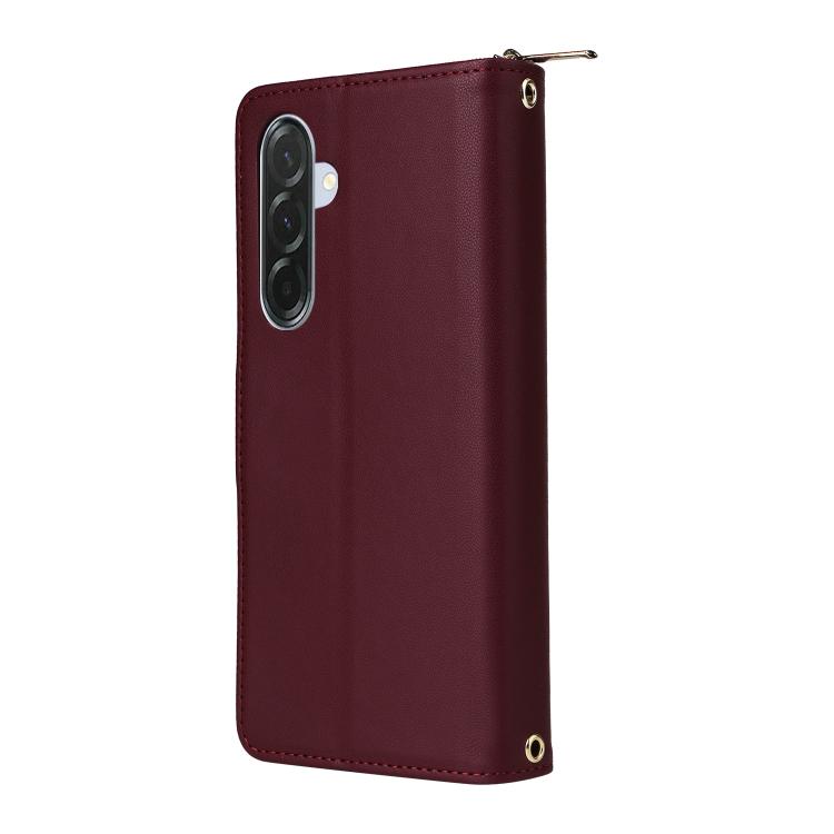For Samsung Galaxy A36 5G / A37 5G Nine-card Slots Zipper Wallet Bag Leather Phone Case