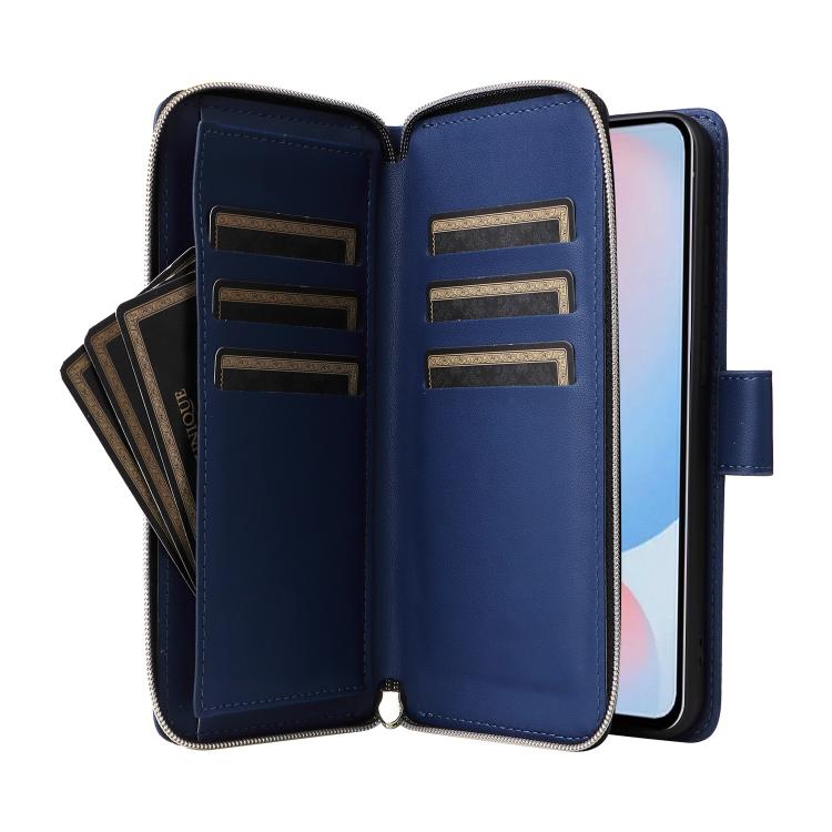 For Samsung Galaxy A36 5G / A37 5G Nine-card Slots Zipper Wallet Bag Leather Phone Case