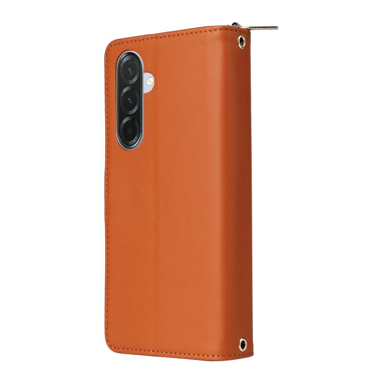 For Samsung Galaxy A36 5G / A37 5G Nine-card Slots Zipper Wallet Bag Leather Phone Case