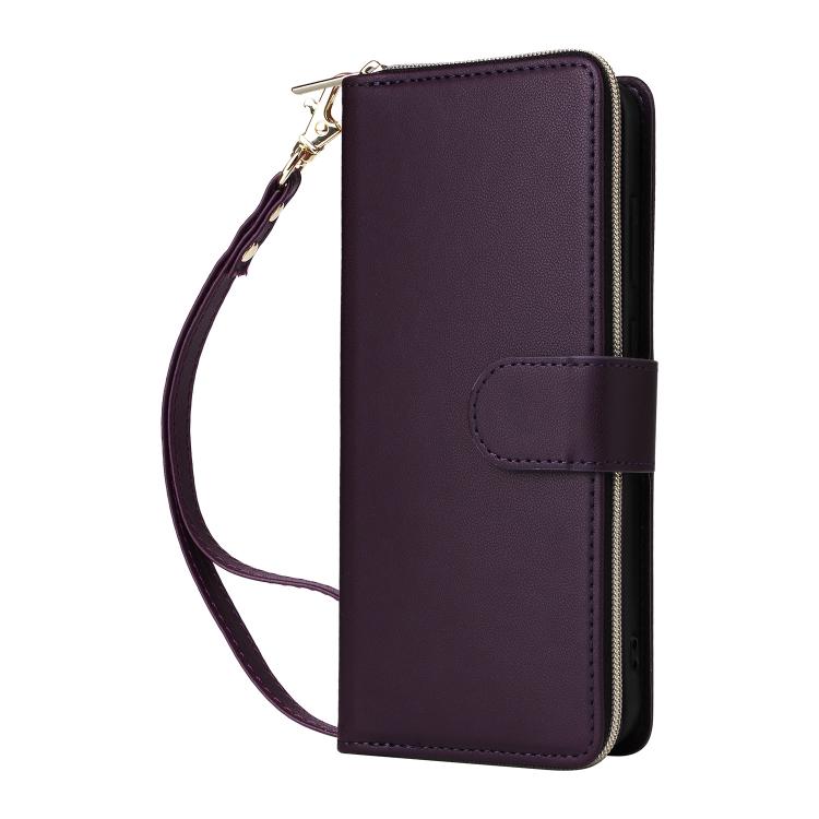 For Samsung Galaxy A37 5G Nine-card Slots Zipper Wallet Bag Leather Phone Case