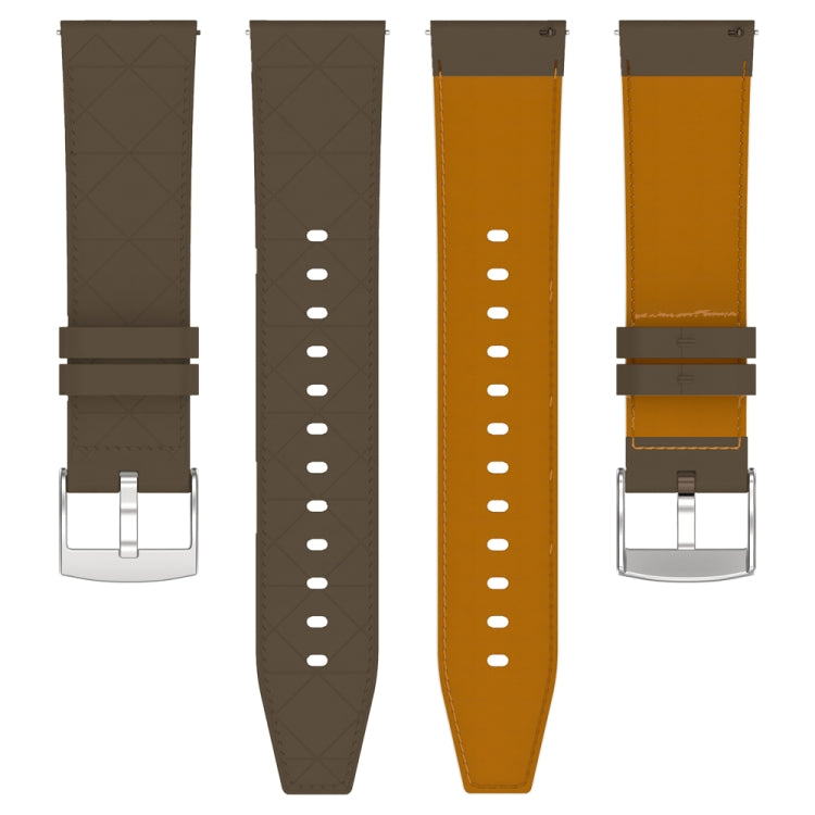 For Huawei Watch GT 5 / GT 5 Pro 46mm Square 22mm Leather Watch Band