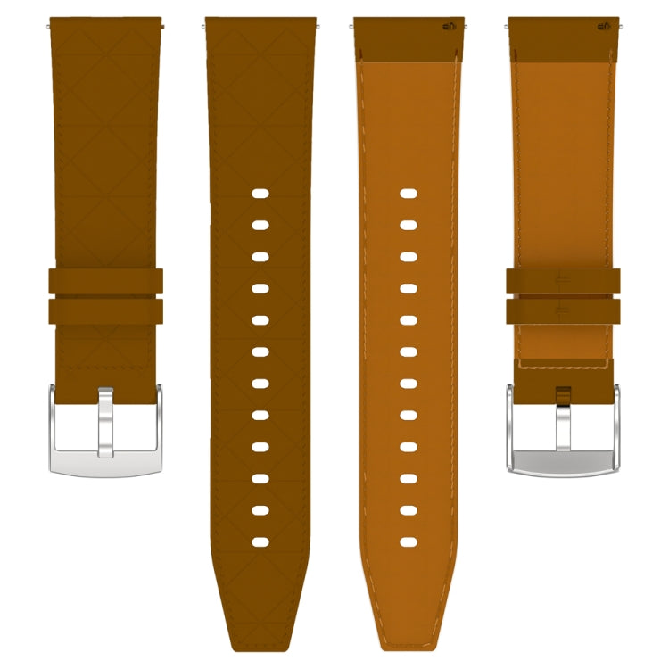 For Huawei Watch GT 5 / GT 5 Pro 46mm Square 22mm Leather Watch Band