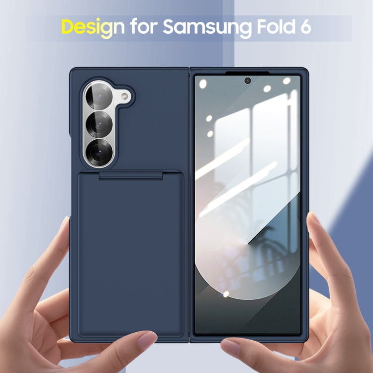For Samsung Galaxy Z Fold6 5G Folding Card Bag Stand Phone Case