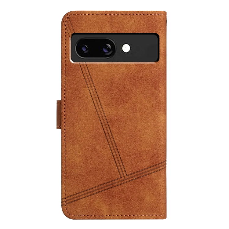 For Google Pixel 9a Skin-feel Stitching Leather Phone Case