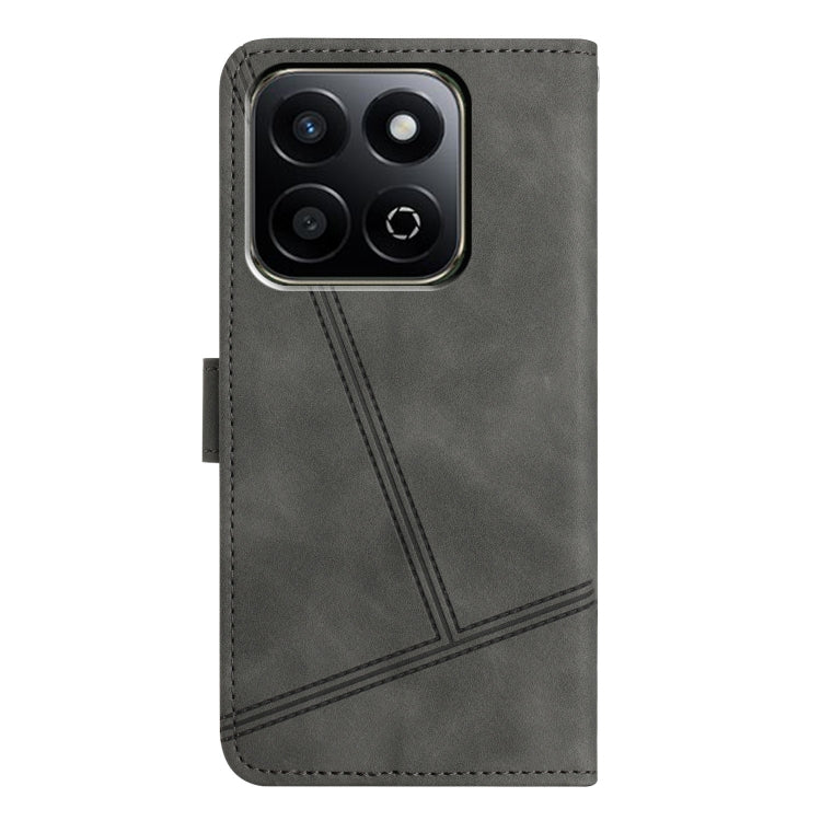 For Honor X7C 4G / 200 Smart Skin-feel Stitching Leather Phone Case