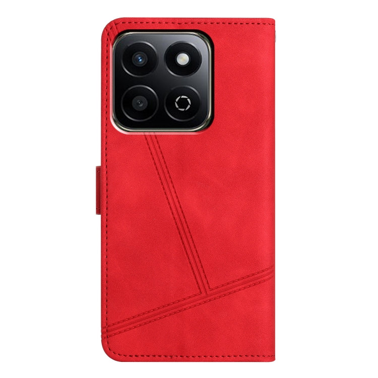 For Honor X7C 4G / 200 Smart Skin-feel Stitching Leather Phone Case