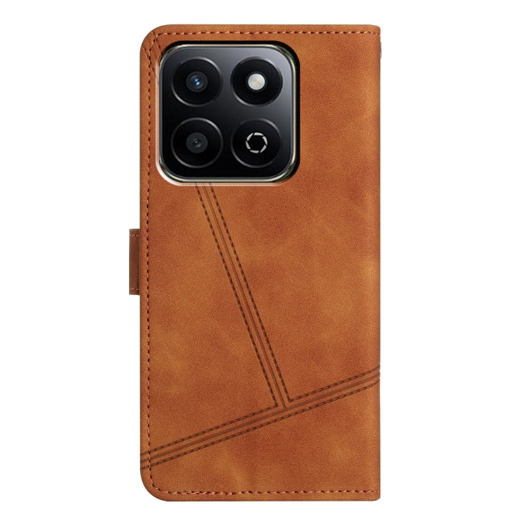 For Honor X7C 4G / 200 Smart Skin-feel Stitching Leather Phone Case