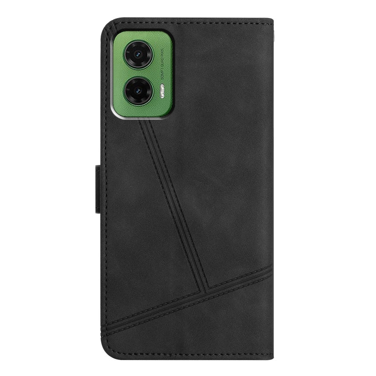 For Motorola Moto G35 Skin-feel Stitching Leather Phone Case