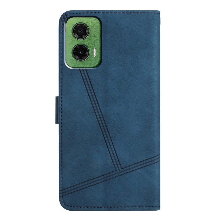 For Motorola Moto G35 Skin-feel Stitching Leather Phone Case
