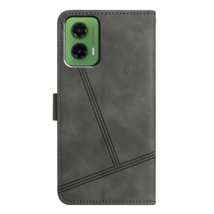 For Motorola Moto G35 Skin-feel Stitching Leather Phone Case