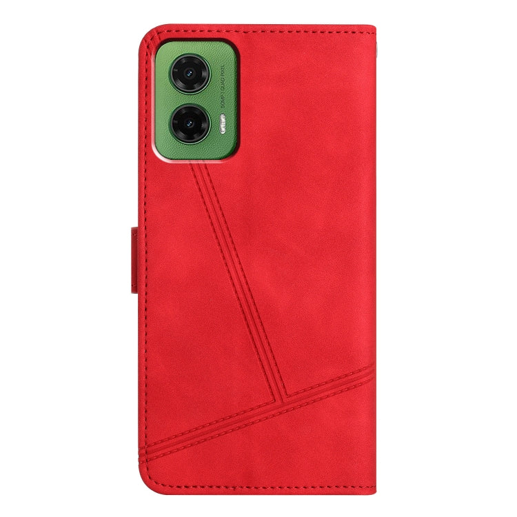 For Motorola Moto G35 Skin-feel Stitching Leather Phone Case