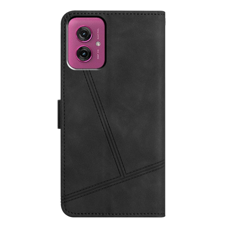 For Motorola Moto G55 Skin-feel Stitching Leather Phone Case