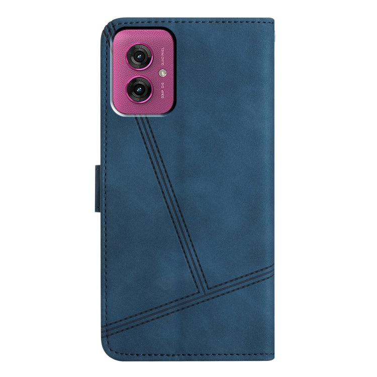 For Motorola Moto G55 Skin-feel Stitching Leather Phone Case