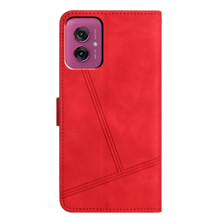 For Motorola Moto G55 Skin-feel Stitching Leather Phone Case
