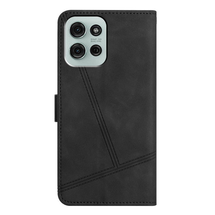 For Motorola Moto G75 Skin-feel Stitching Leather Phone Case