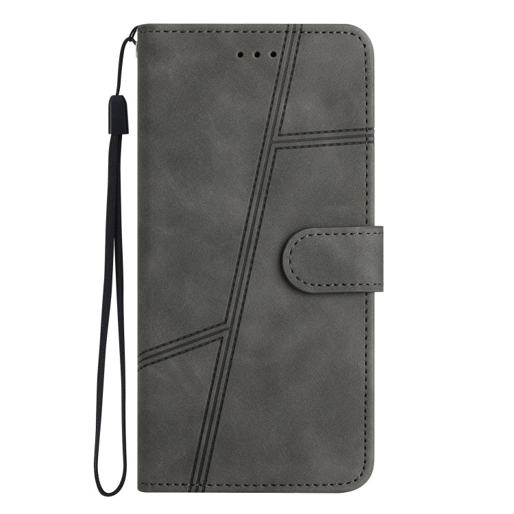 For Motorola Moto G75 Skin-feel Stitching Leather Phone Case