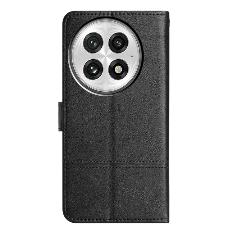 For OnePlus 13 Cowhide Texture Stitching Leather Phone Case
