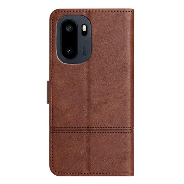 For OnePlus Ace 6 Cowhide Texture Stitching Leather Phone Case