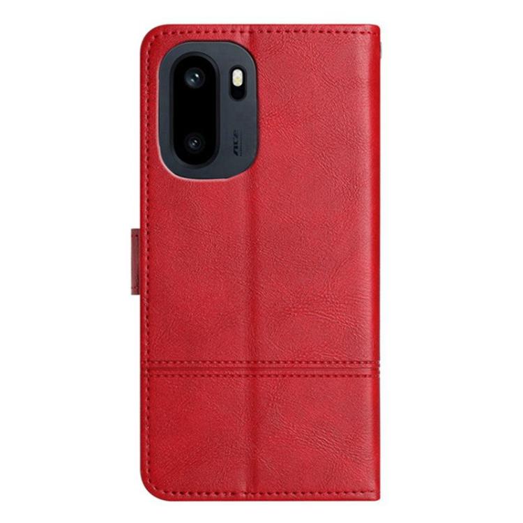 For OnePlus Ace 6 Cowhide Texture Stitching Leather Phone Case