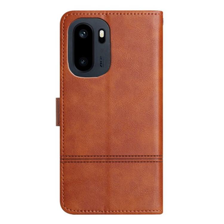 For OnePlus Ace 6 Cowhide Texture Stitching Leather Phone Case