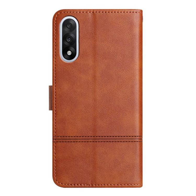 For OnePlus Nord 5 Cowhide Texture Stitching Leather Phone Case
