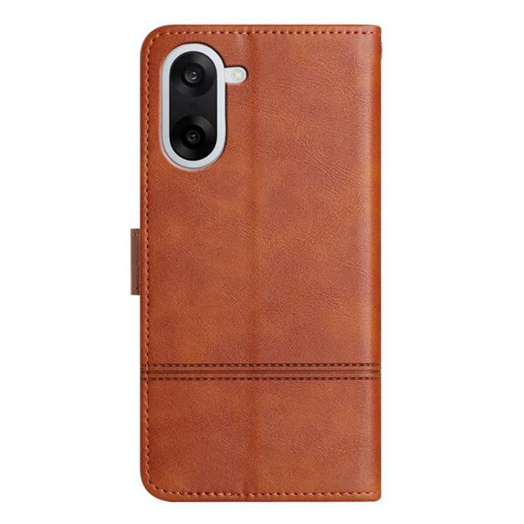 For OnePlus Nord CE5 Cowhide Texture Stitching Leather Phone Case