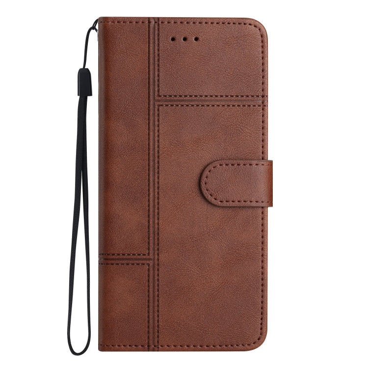 For Honor X7C 4G / 200 Smart Cowhide Texture Stitching Leather Phone Case