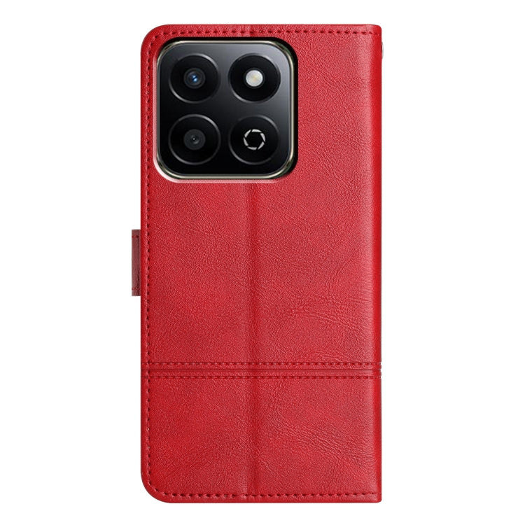 For Honor X7C 4G / 200 Smart Cowhide Texture Stitching Leather Phone Case