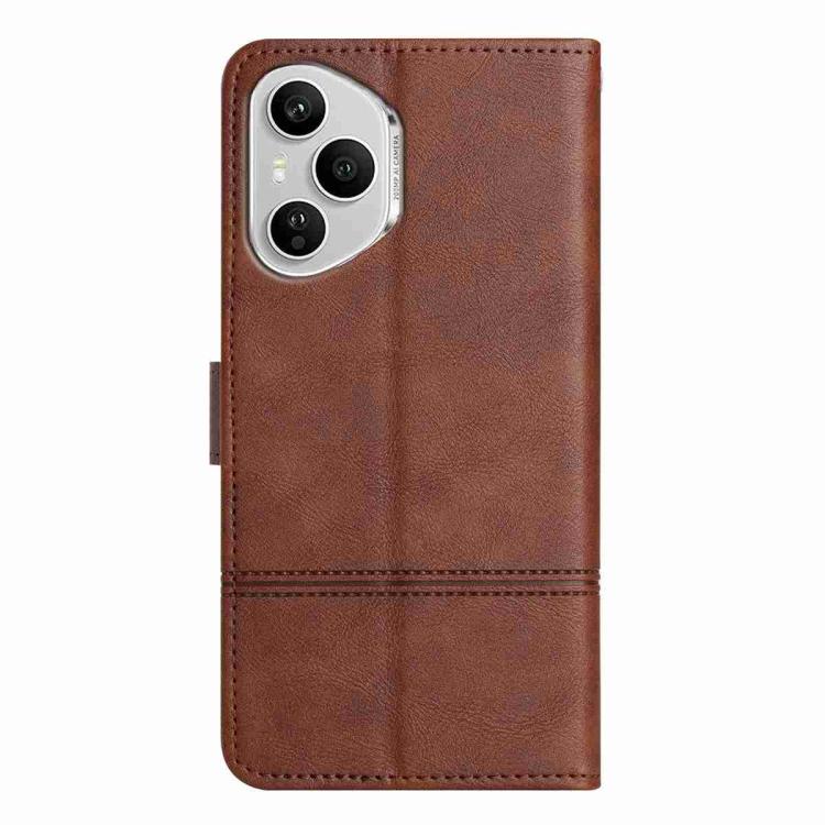 For Honor 400 Pro Global 160.8mm Cowhide Texture Stitching Leather Phone Case