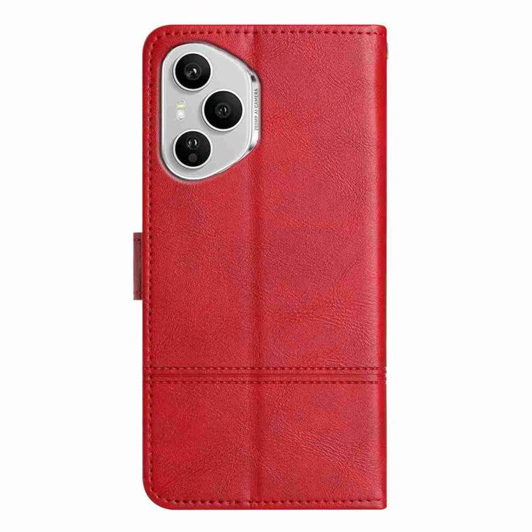 For Honor 400 Pro Global 160.8mm Cowhide Texture Stitching Leather Phone Case