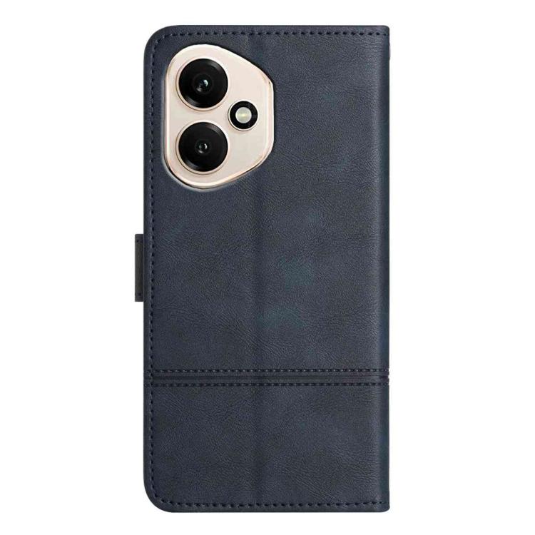 For Honor 400 Global 156.5mm Cowhide Texture Stitching Leather Phone Case