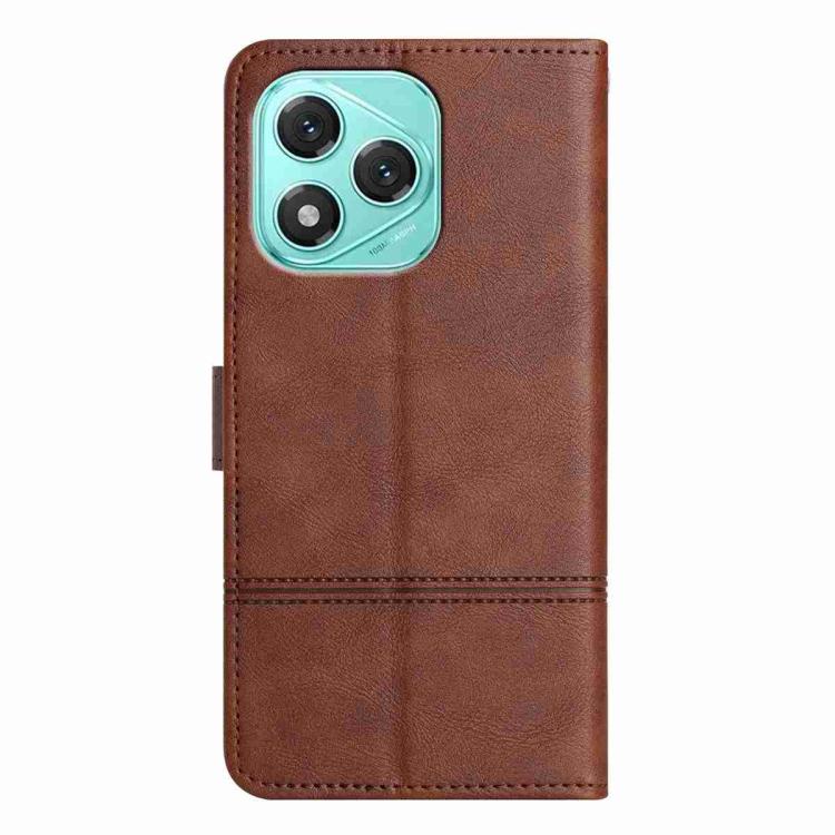 For Honor 400  Lite Global Cowhide Texture Stitching Leather Phone Case