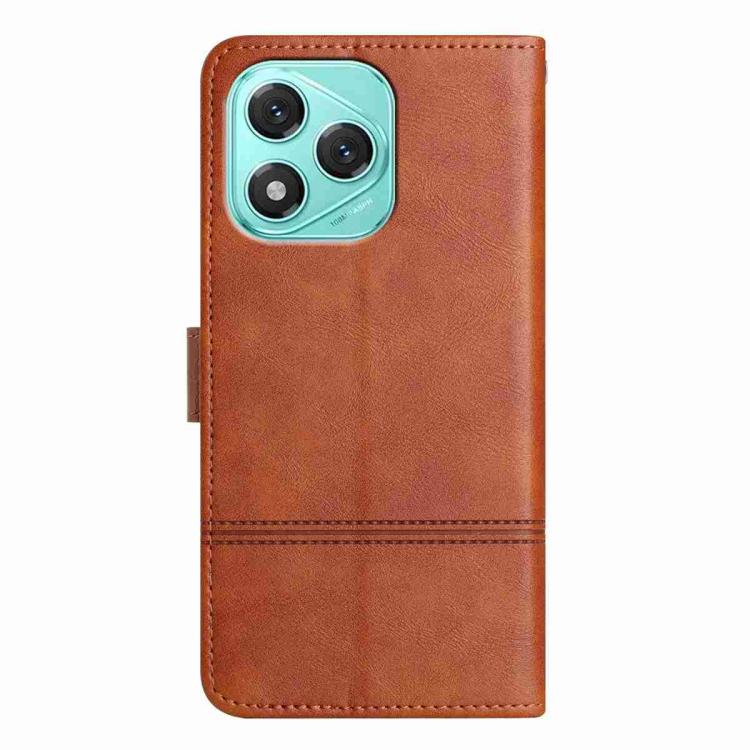 For Honor 400  Lite Global Cowhide Texture Stitching Leather Phone Case