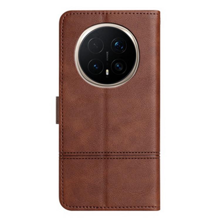 For Honor Magic8 Pro Cowhide Texture Stitching Leather Phone Case