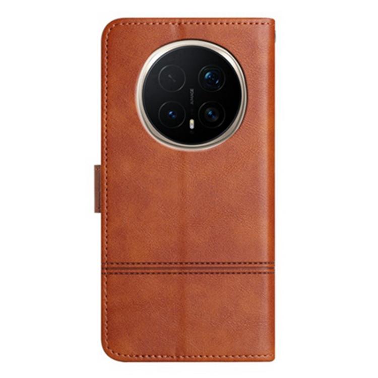 For Honor Magic8 Cowhide Texture Stitching Leather Phone Case