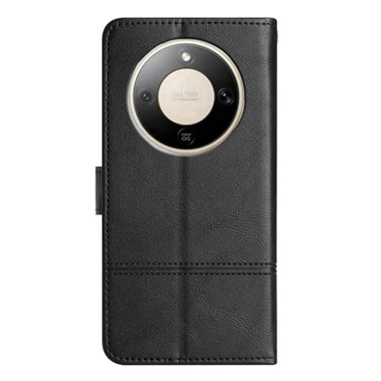 For Honor X9d 5G Global Cowhide Texture Stitching Leather Phone Case