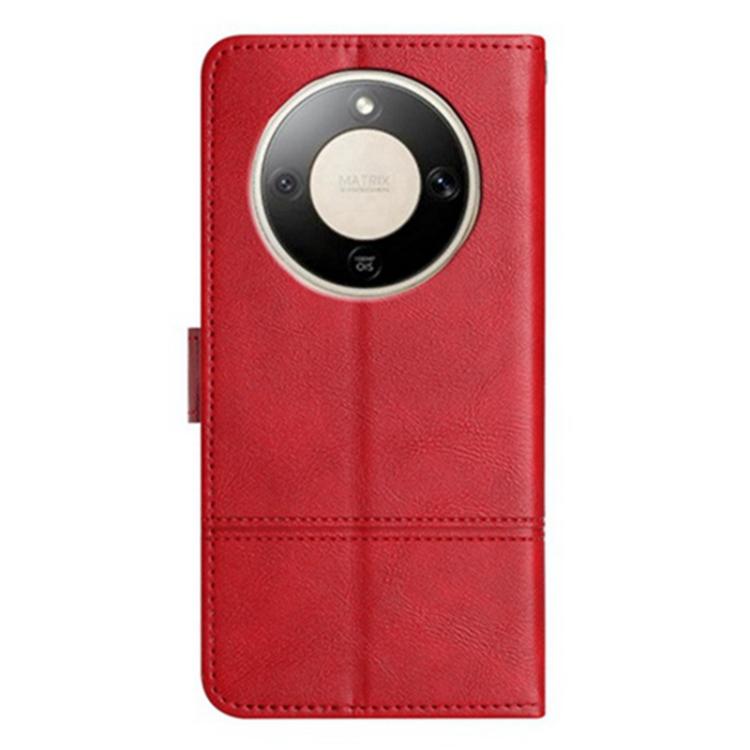 For Honor X9d 5G Global Cowhide Texture Stitching Leather Phone Case