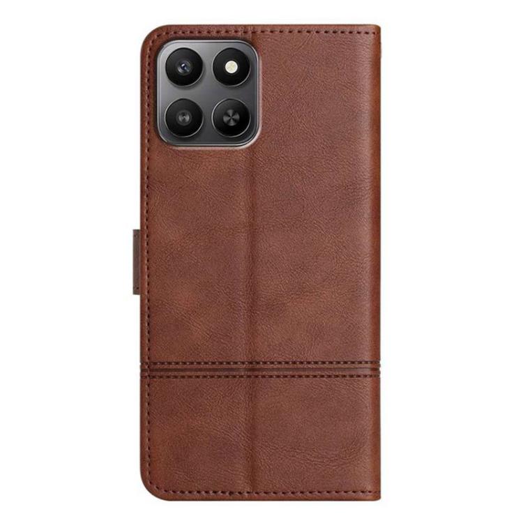 For Honor 400 Smart / X7d 5G Global Cowhide Texture Stitching Leather Phone Case