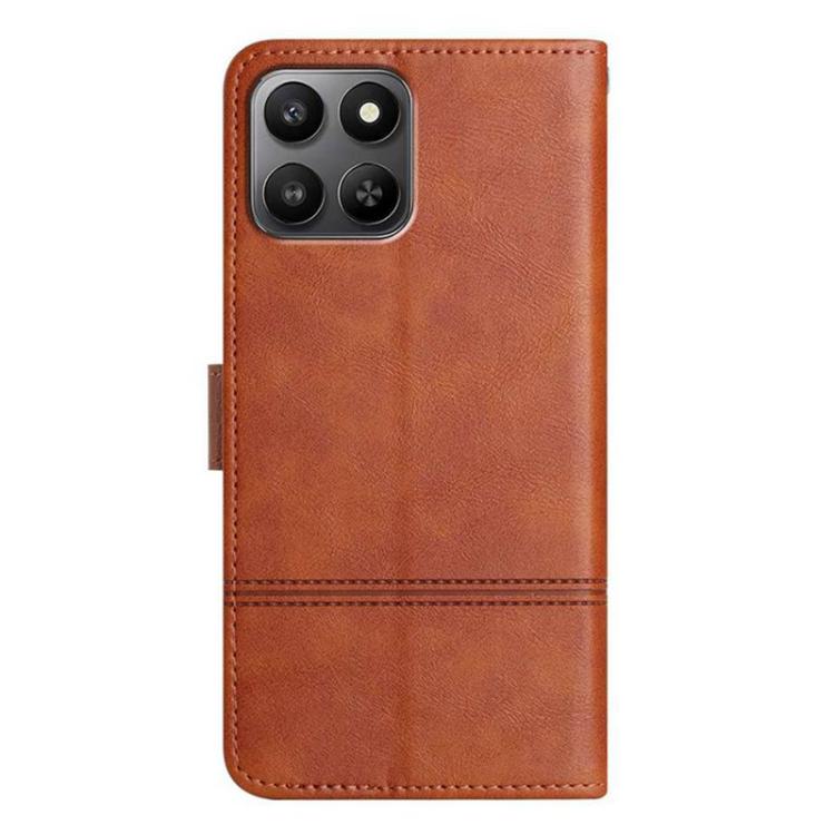 For Honor 400 Smart / X7d 5G Global Cowhide Texture Stitching Leather Phone Case