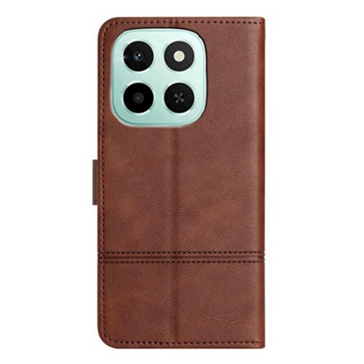 For Honor X6c 4G / X5b 4G Global Cowhide Texture Stitching Leather Phone Case