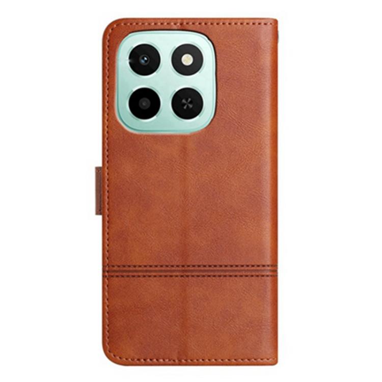 For Honor X6c 4G / X5b 4G Global Cowhide Texture Stitching Leather Phone Case
