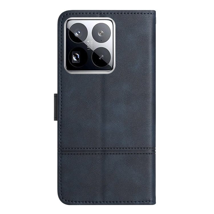For Xiaomi 15 Pro Cowhide Texture Stitching Leather Phone Case