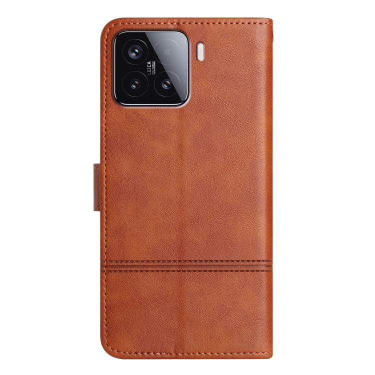 For Xiaomi 15T Pro 5G Cowhide Texture Stitching Leather Phone Case