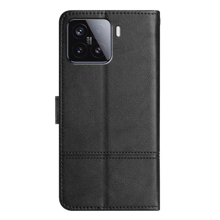 For Xiaomi 15T 5G Cowhide Texture Stitching Leather Phone Case