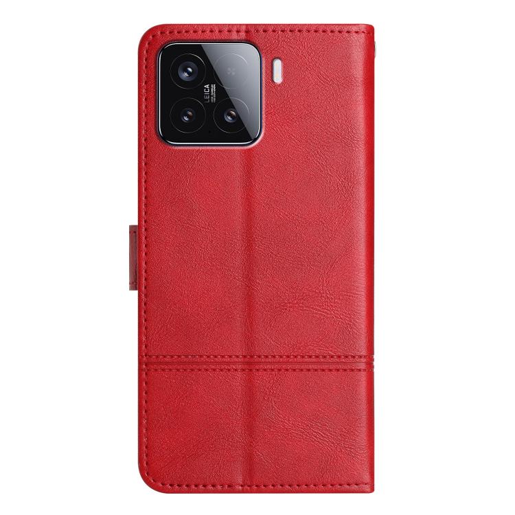 For Xiaomi 15T 5G Cowhide Texture Stitching Leather Phone Case