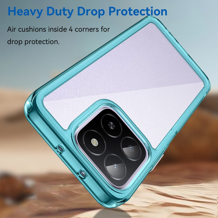 For Honor X5b Plus Colorful Series Acrylic Hybrid TPU Phone Case