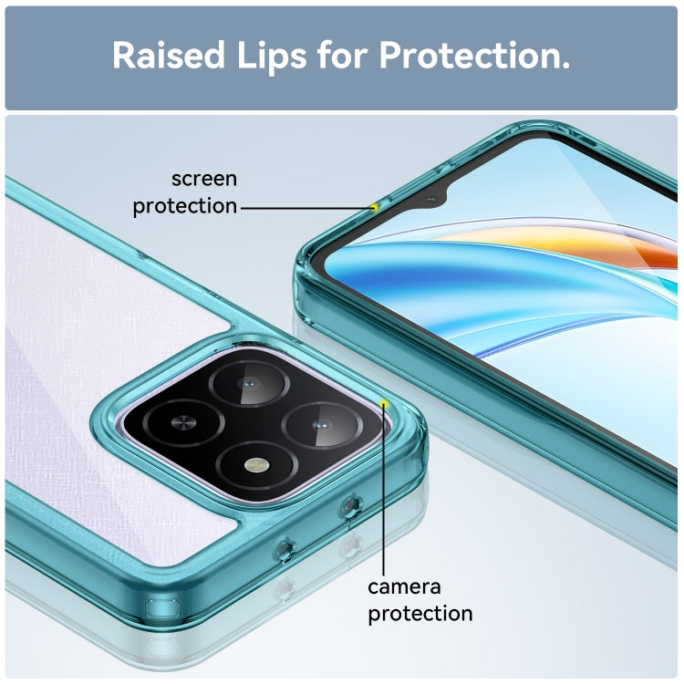 For Honor X5b Plus Colorful Series Acrylic Hybrid TPU Phone Case