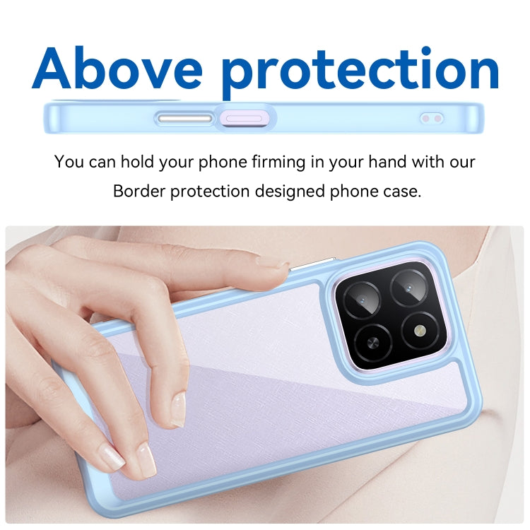For Honor X5b Colorful Series Acrylic Hybrid TPU Phone Case